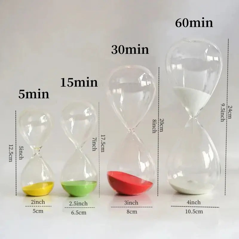 Hourglass Decorative Timer - Modern Colored Sand